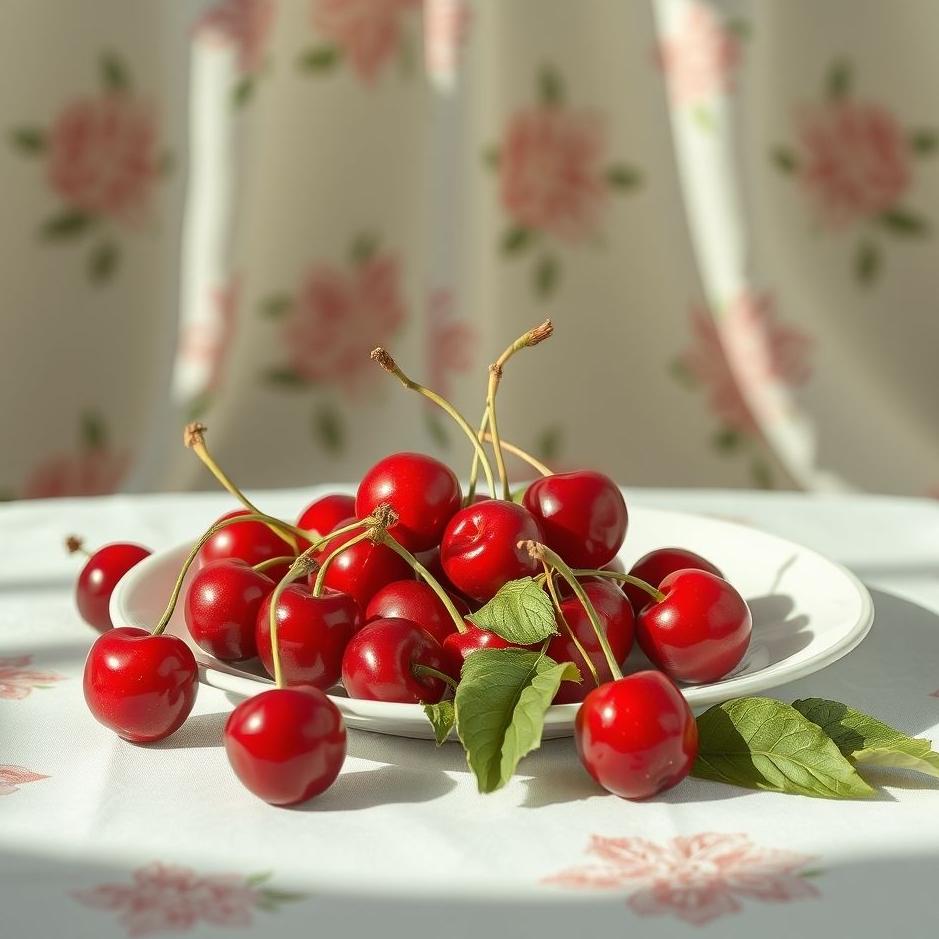 Dream : Cherries on the table in a dream