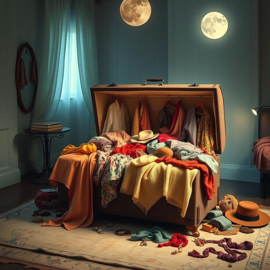 Dream : Chest full of clothes in a dream