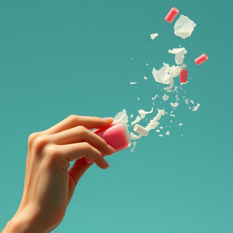 Dream : Chewing gum and throwing it away in a dream