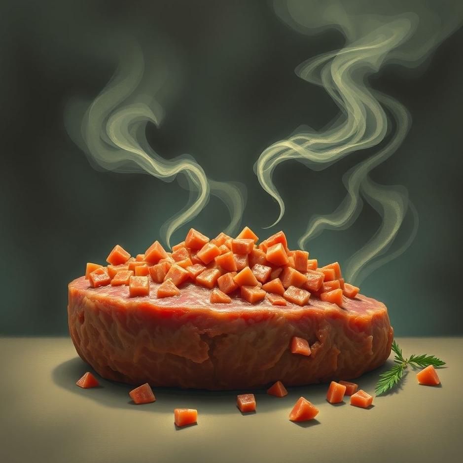 Dream : Chewing minced meat in a dream