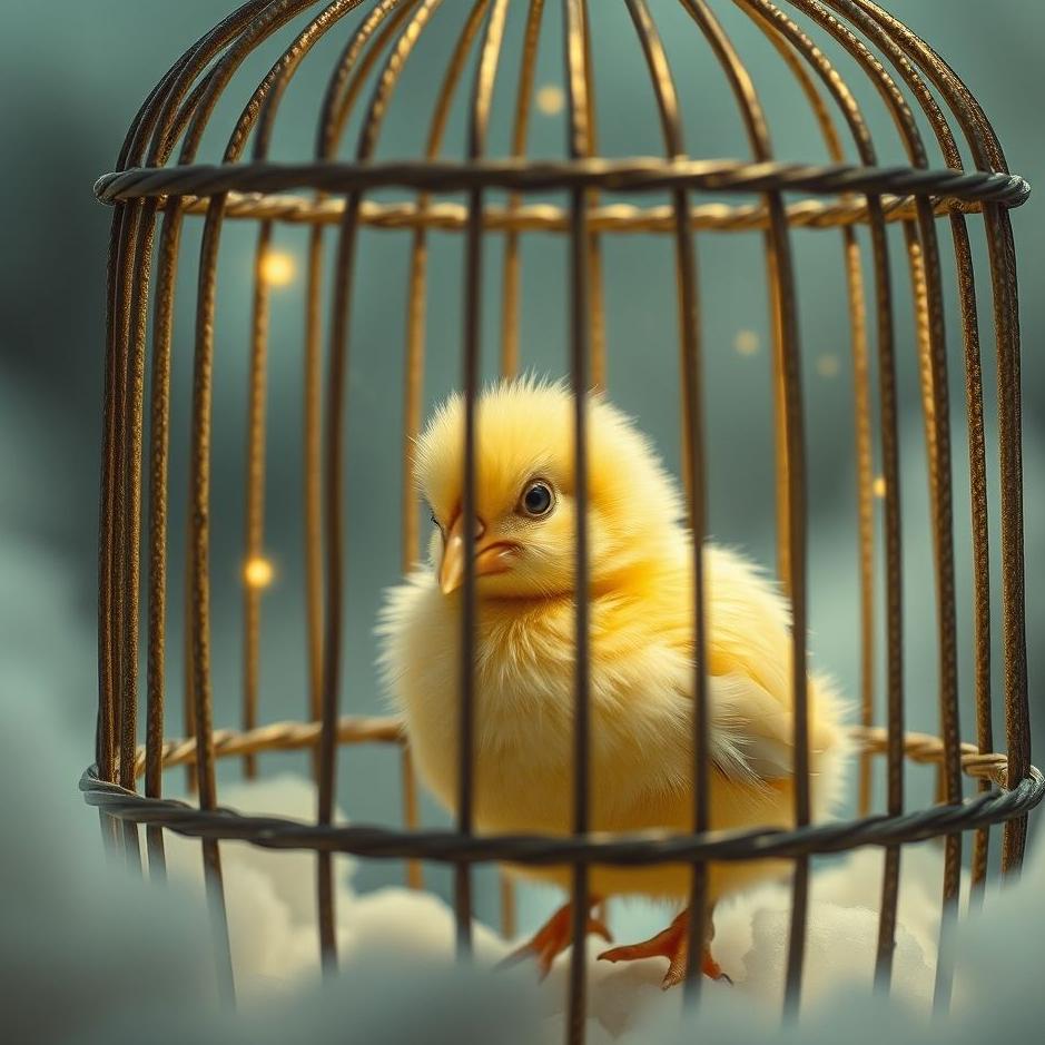 Dream : Chick in a cage in a dream