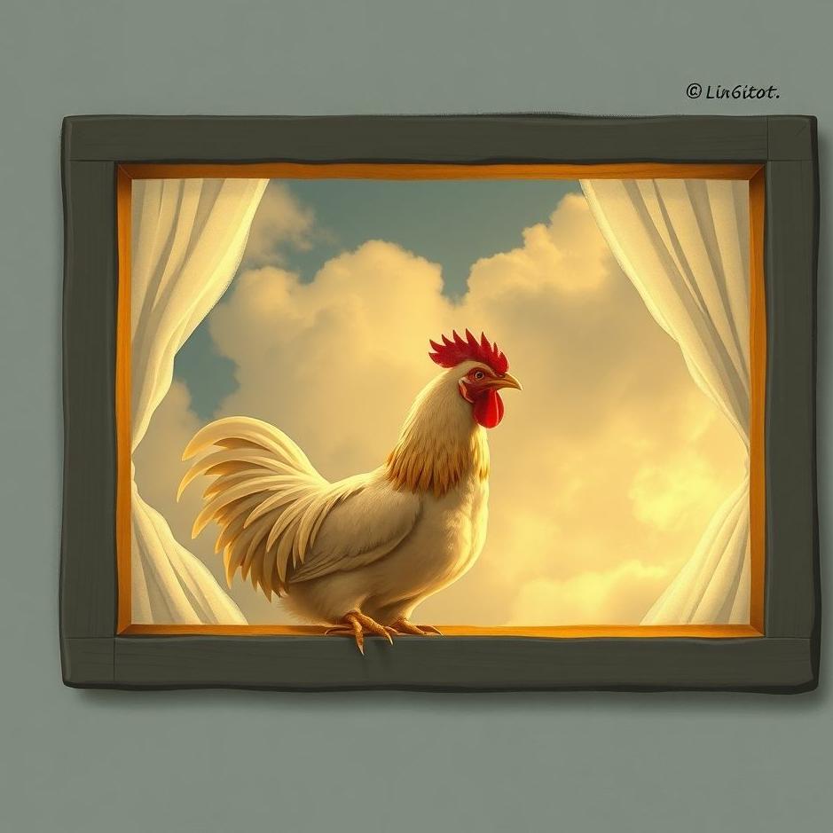 Dream : Chicken in the window in a dream