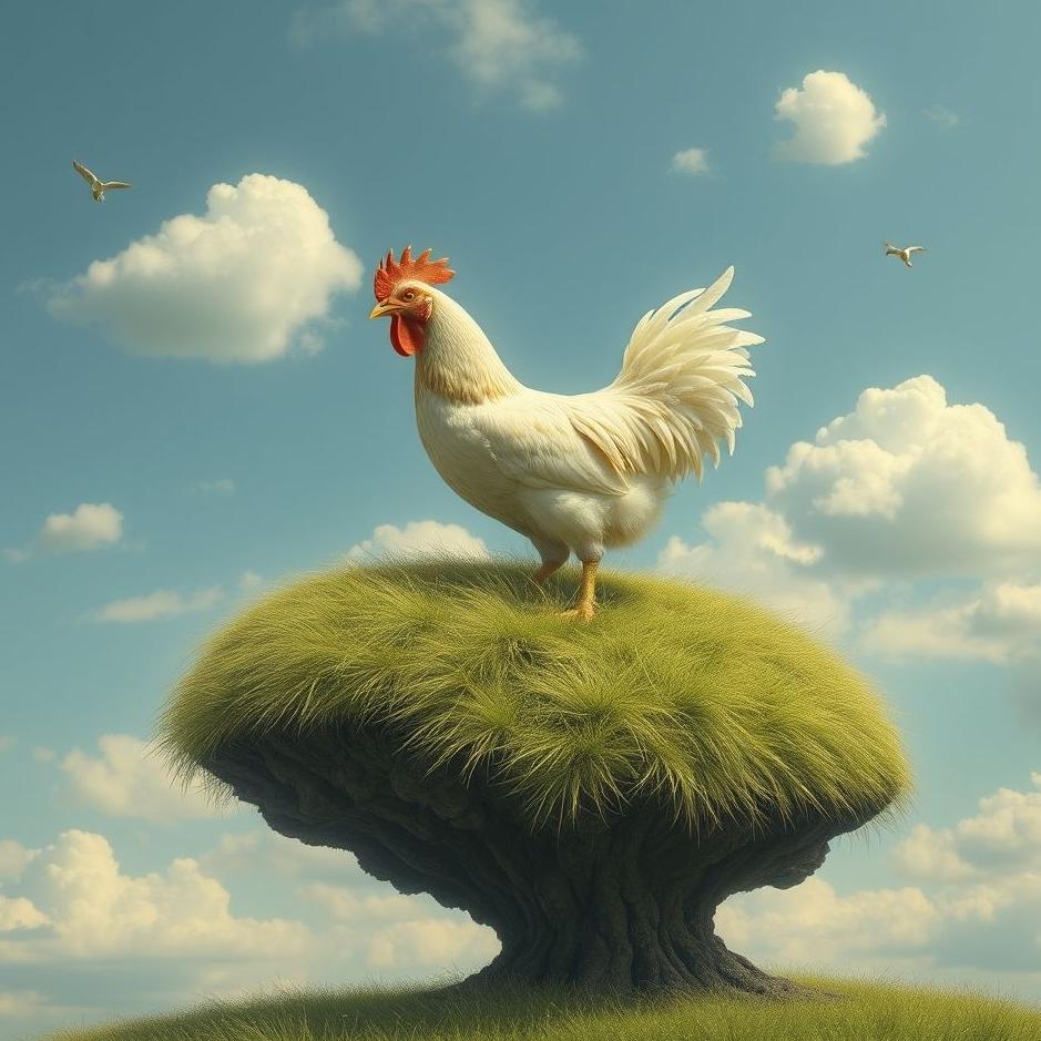 Dream : Chicken land on your head in a dream