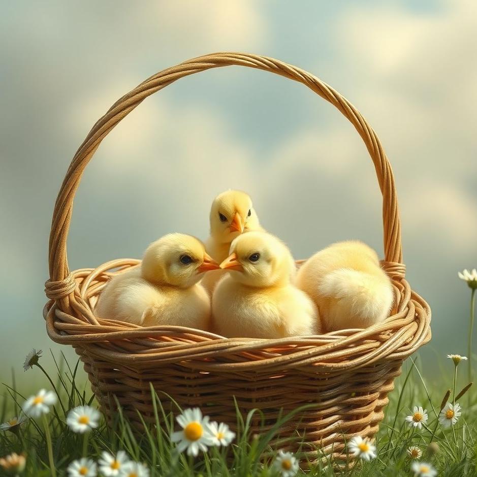 Dream : Chicks in a basket in a dream