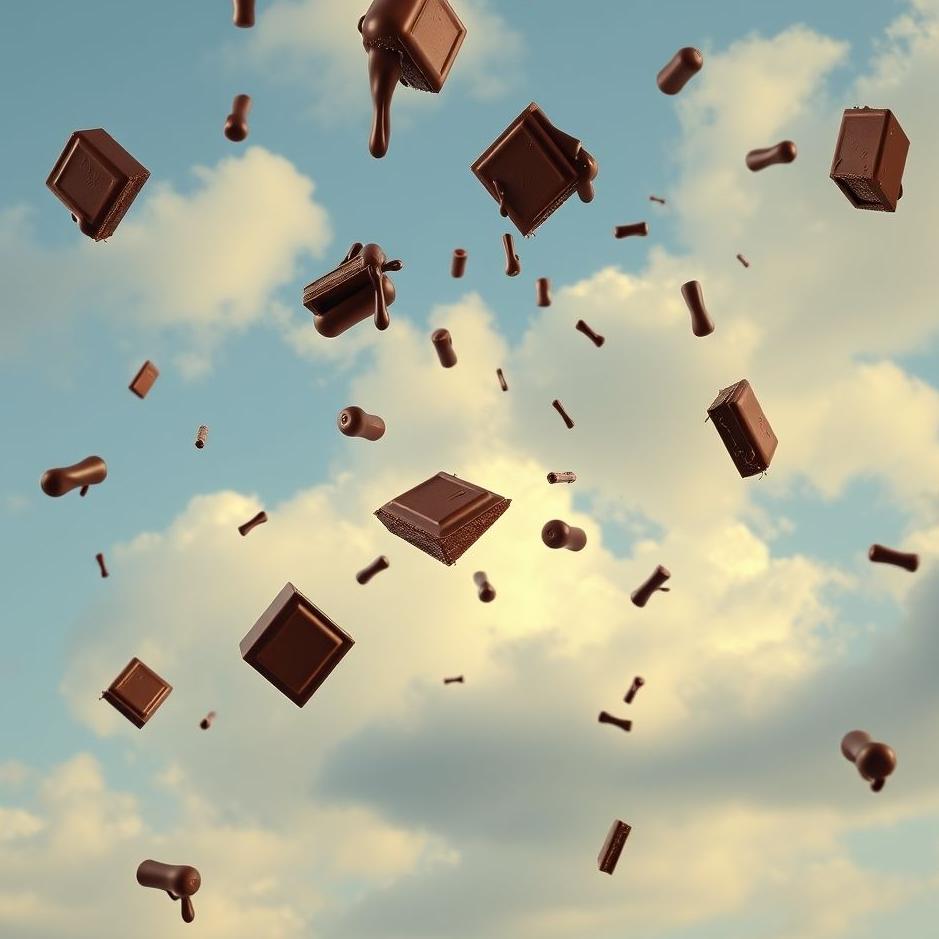 Dream : Chocolate falling from the sky in a dream