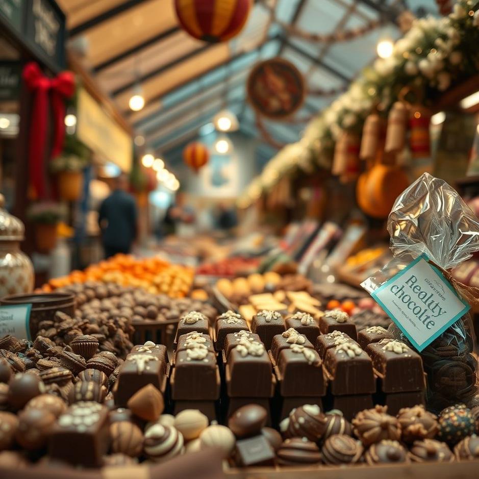 Dream : Chocolate in a market in a dream