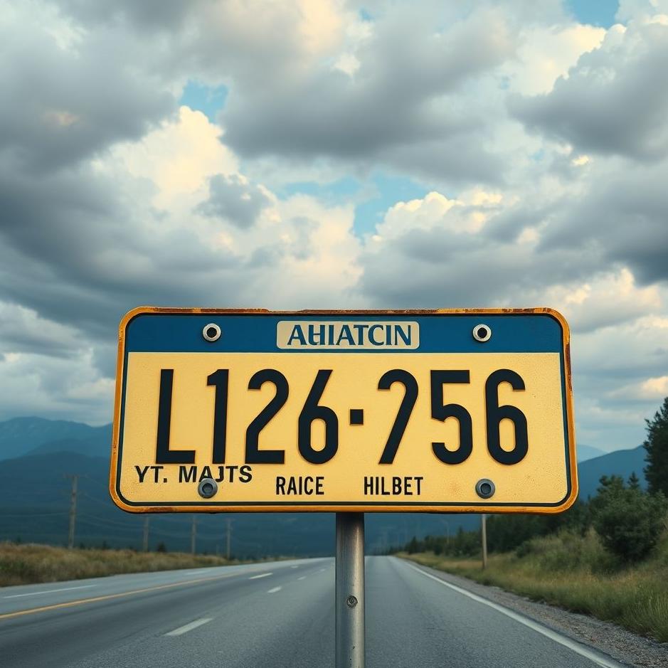 Dream : Choosing a license plate in a dream