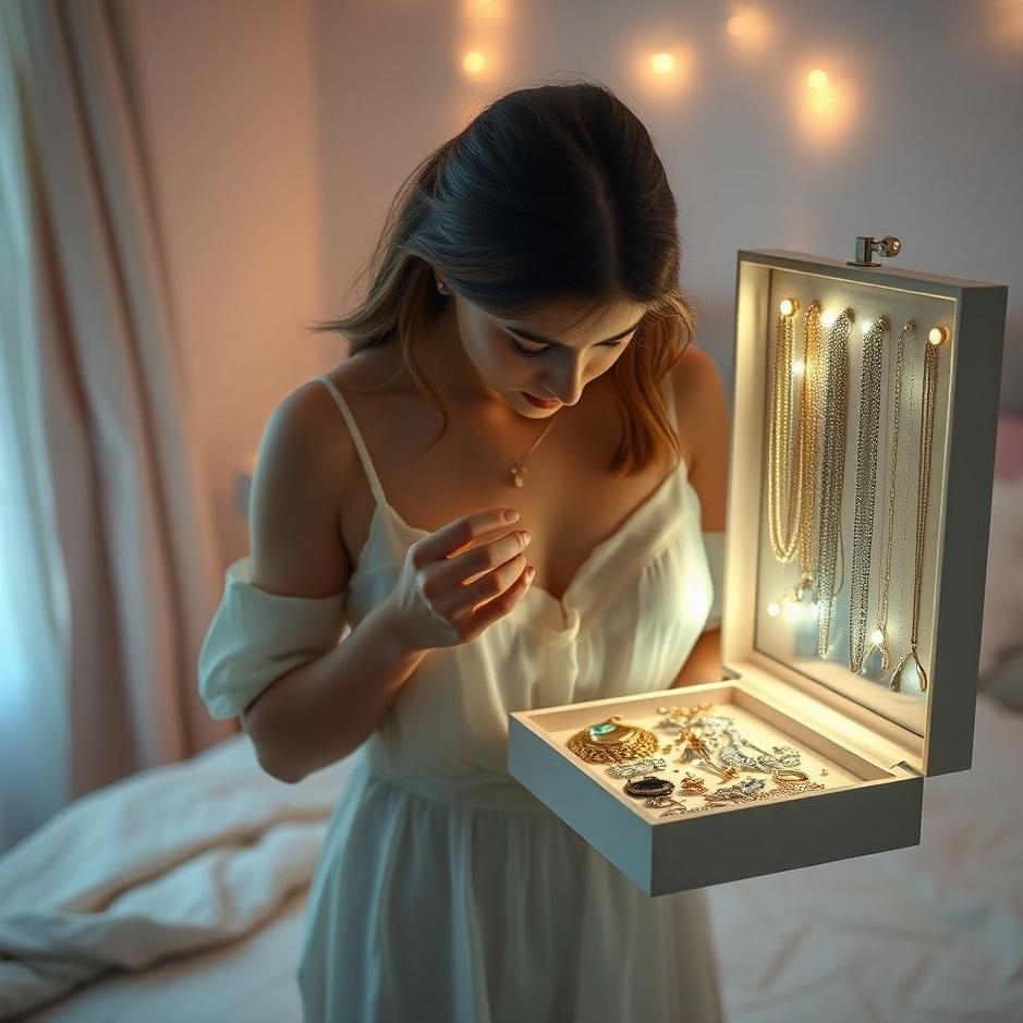 Dream : Choosing a necklace in a dream