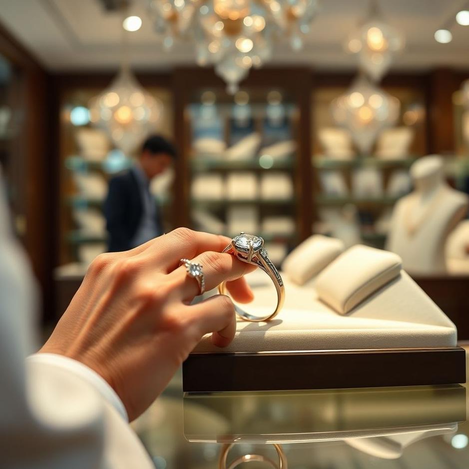 Dream : Choosing a ring at a jeweler in a dream