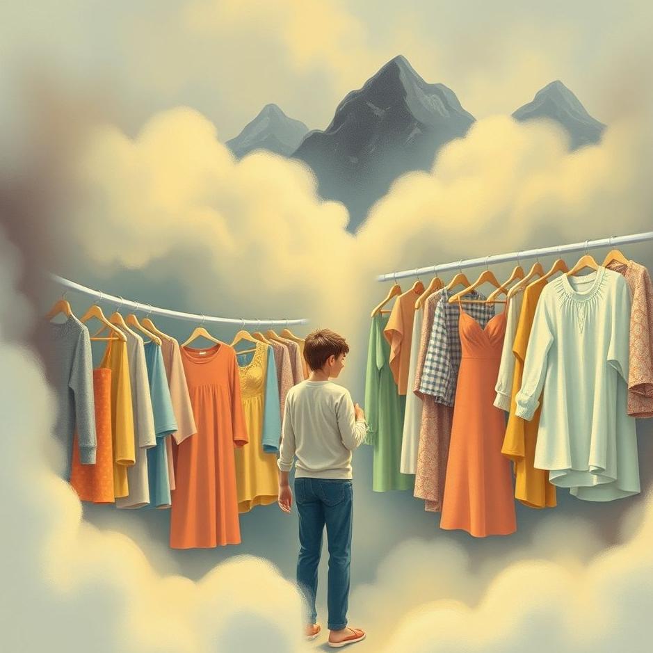 Dream : Choosing and buying clothes in a dream