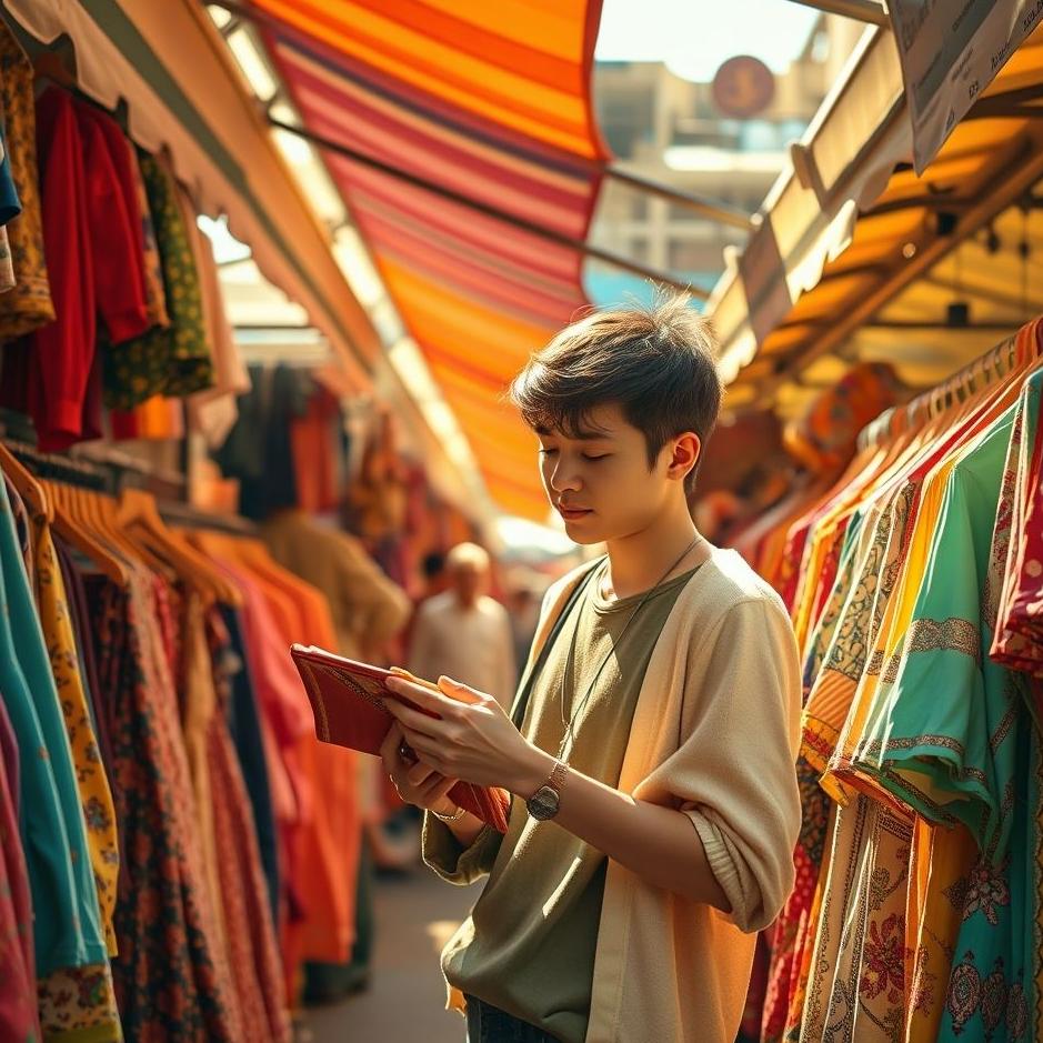 Dream : Choosing clothes at the market in your dream