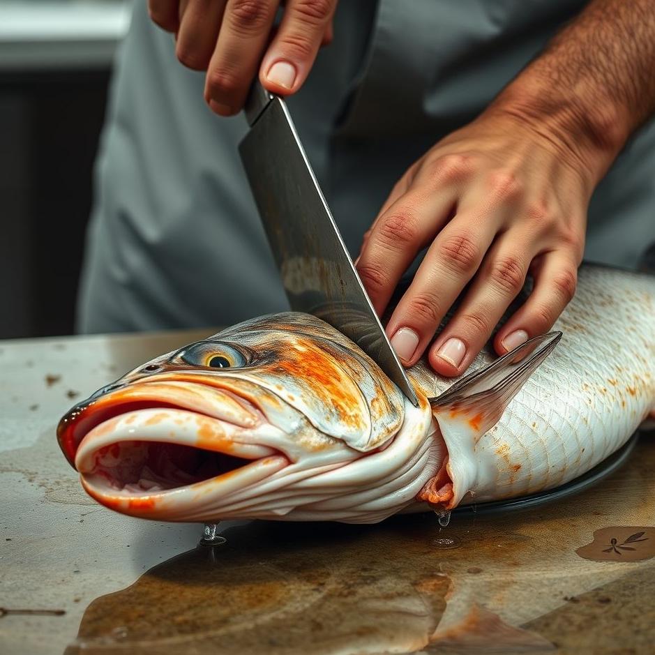 Dream : Chopping off the fish's head