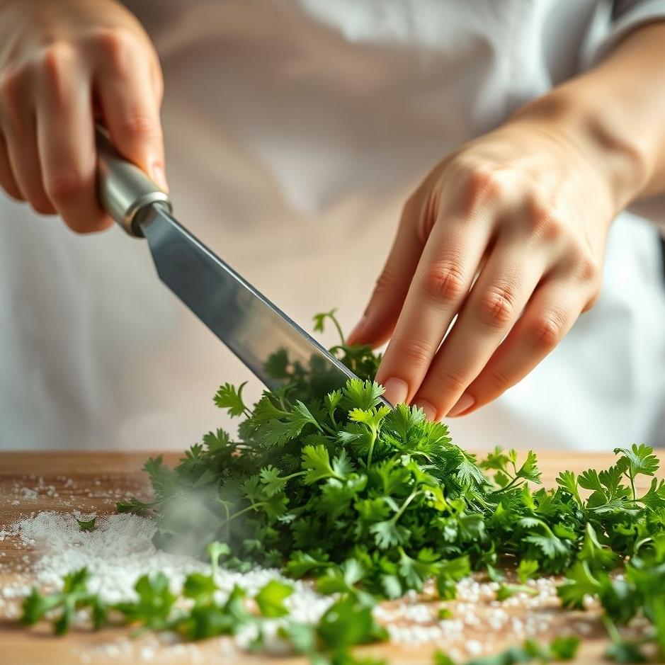 Dream : Chopping parsley in a dream