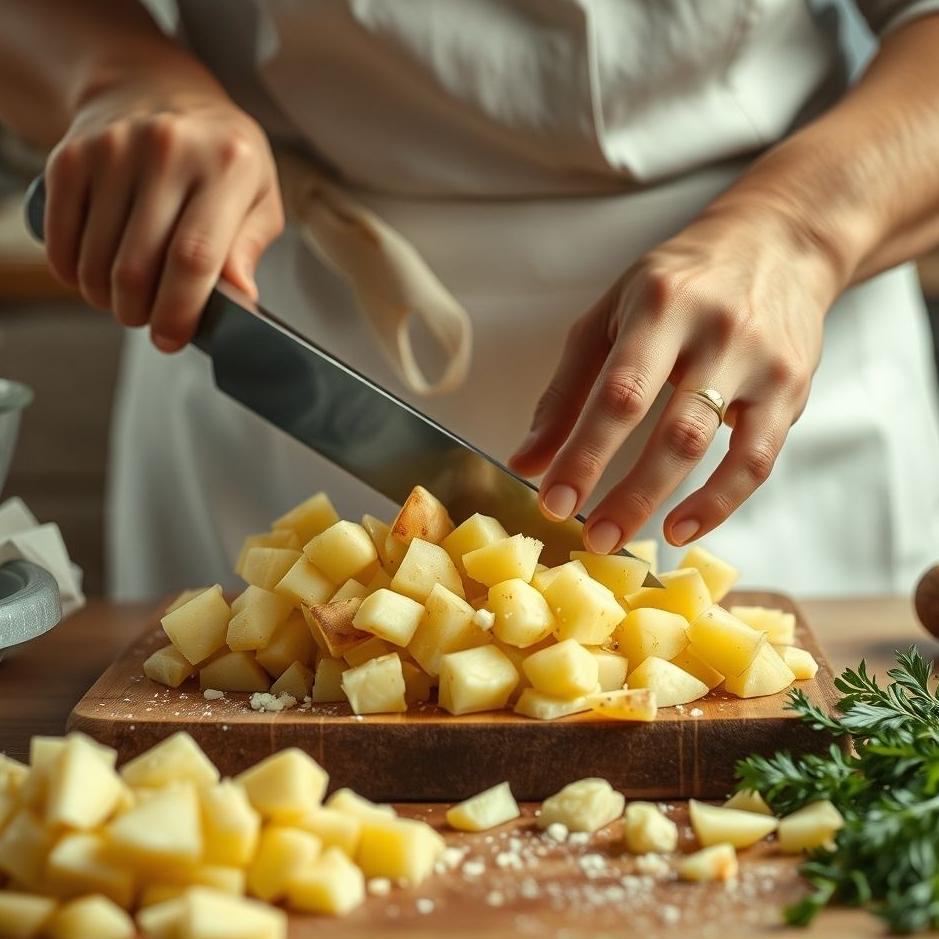 Dream : Chopping potatoes in a dream