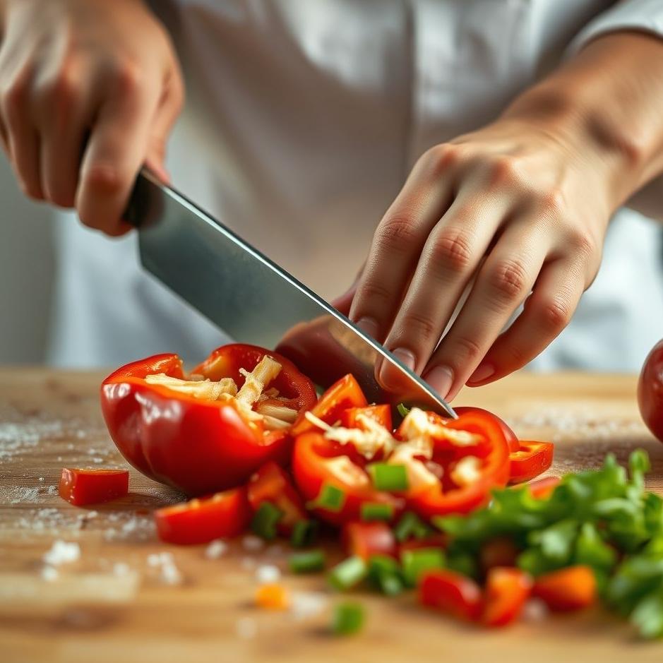 Dream : Chopping red pepper in your dream