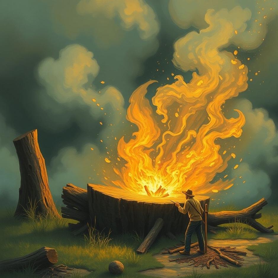 Dream : Chopping wood in a dream