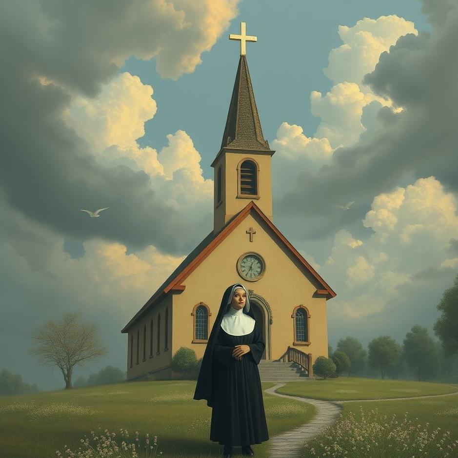 Dream : Church and a nun in a dream