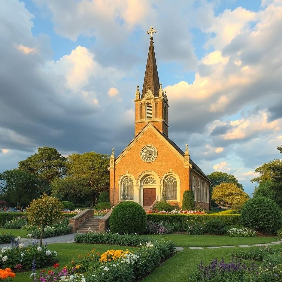 Dream : Church garden in a dream