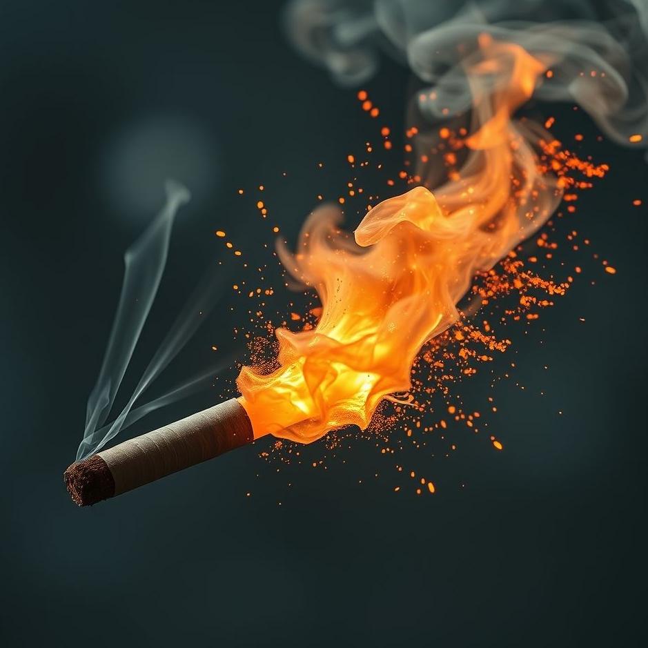 Dream : Cigarette exploding in a dream