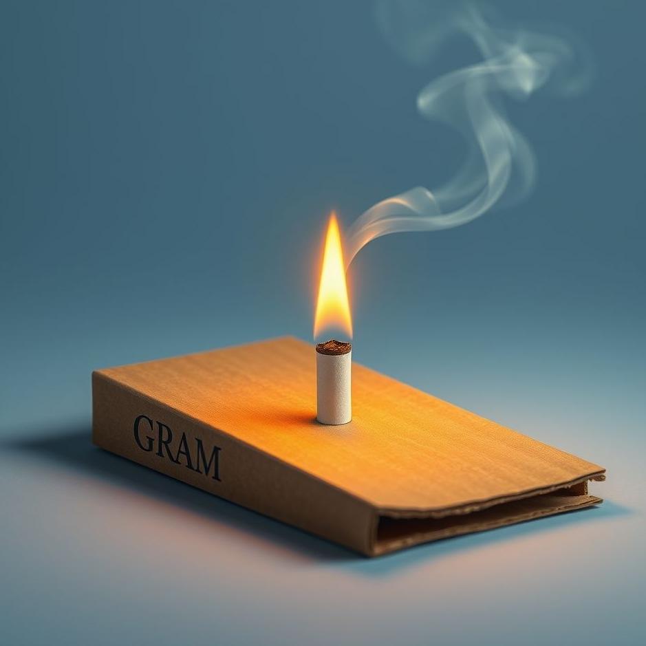 Dream : Cigarette with a cardboard in a dream