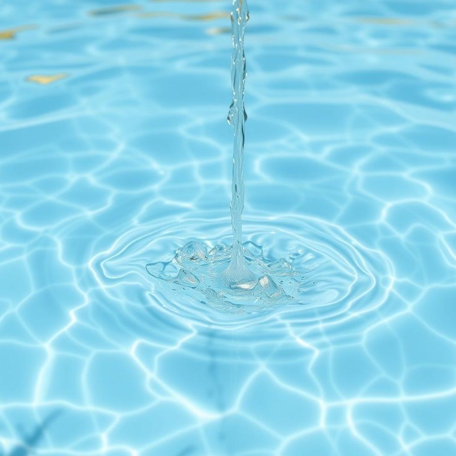 Dream : Clean water filling the pool in a dream