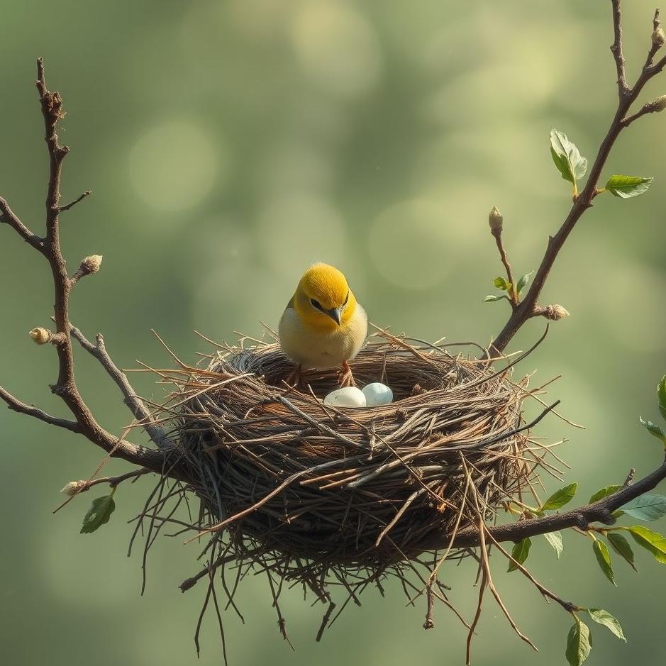 Dream : Cleaning a bird's nest in a dream
