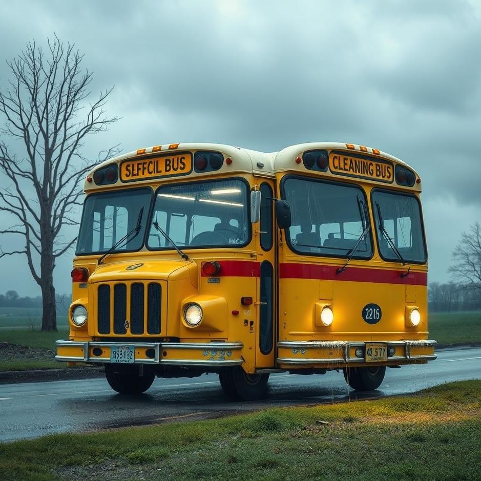 Dream : Cleaning a bus in a dream
