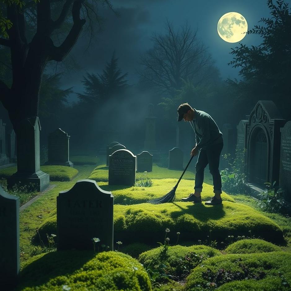 Dream : Cleaning a cemetery in a dream