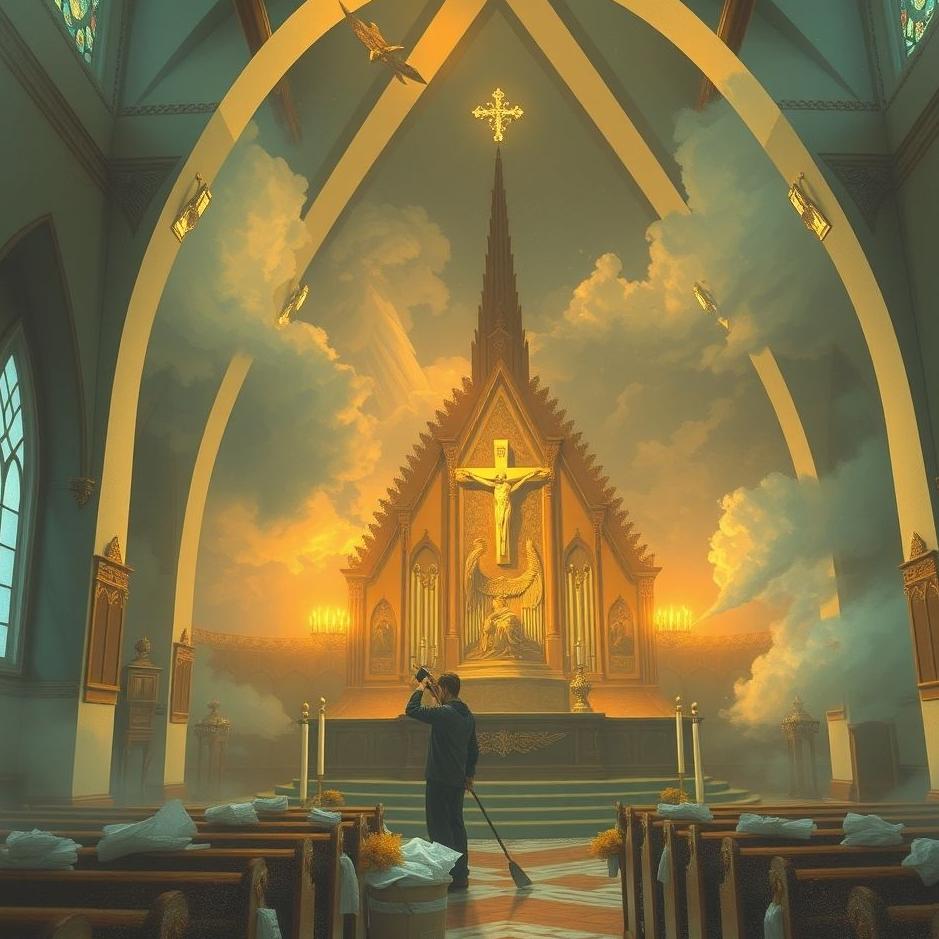 Dream : Cleaning a church in a dream