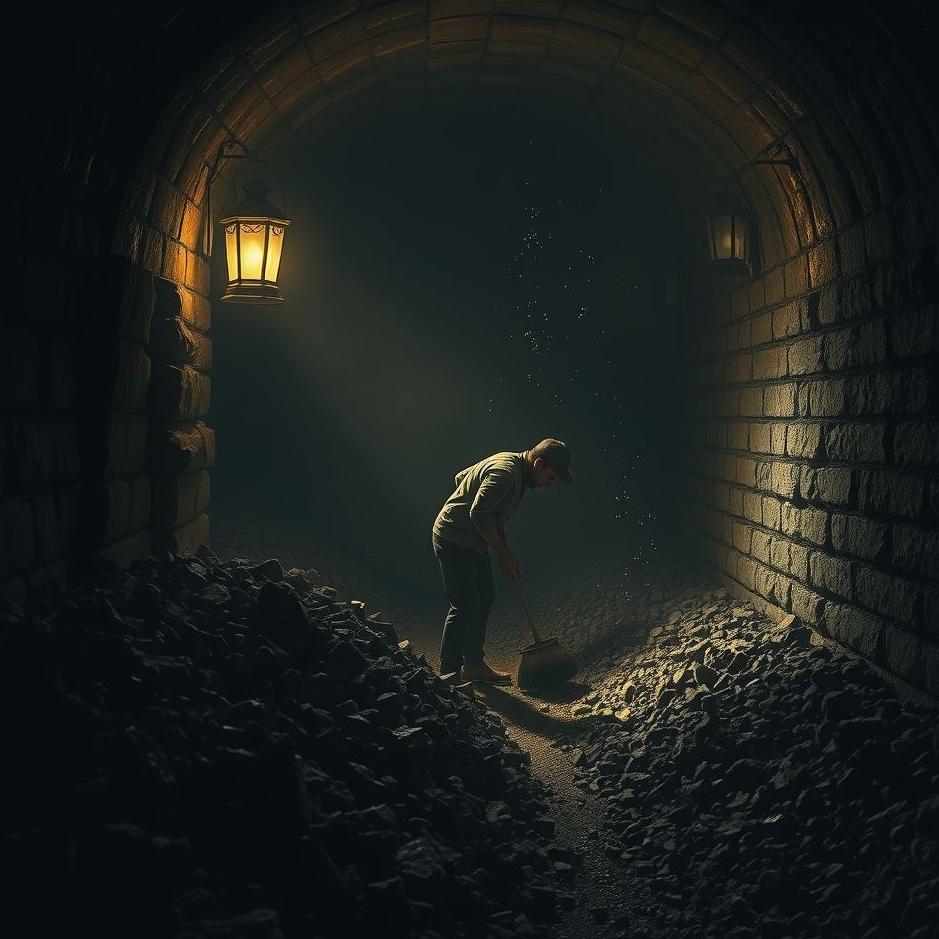 Dream : Cleaning a coal cellar in a dream