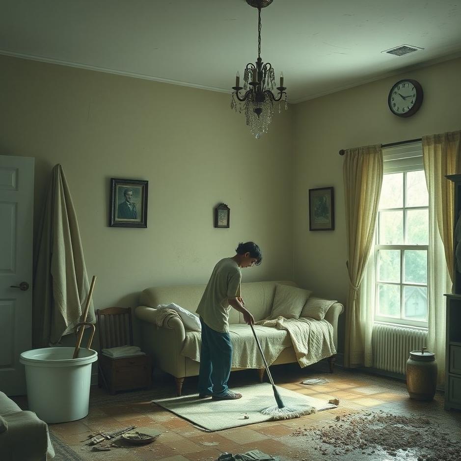 Dream : Cleaning a dirty house in a dream