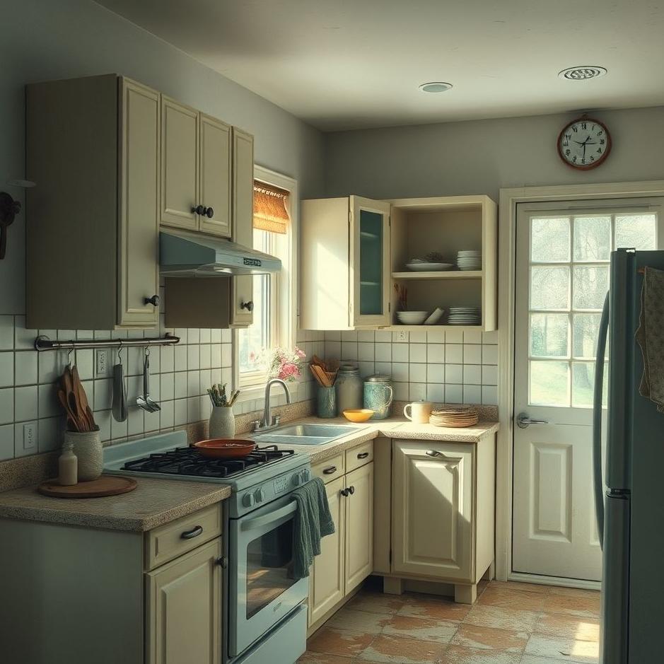 Dream : Cleaning a dirty kitchen in a dream