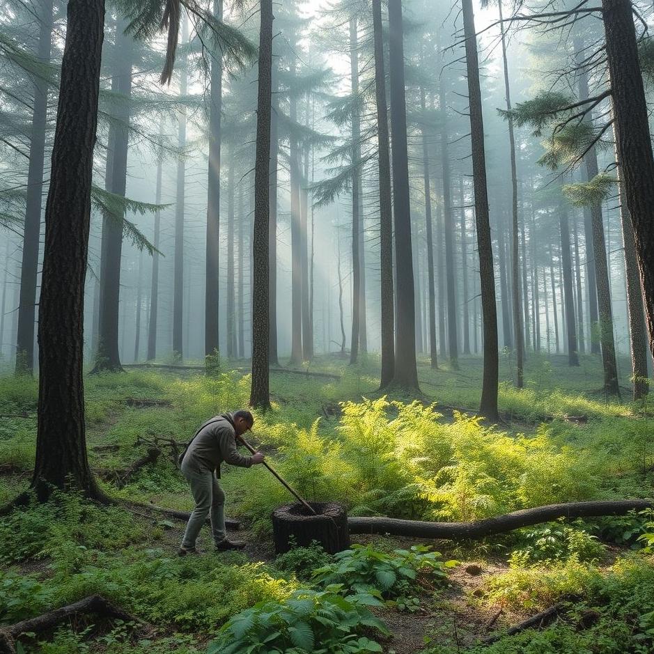 Dream : Cleaning a forest in a dream