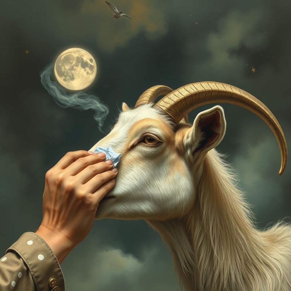 Dream : Cleaning a goat's head in a dream