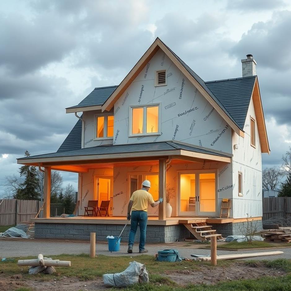 Dream : Cleaning a house under construction in a dream