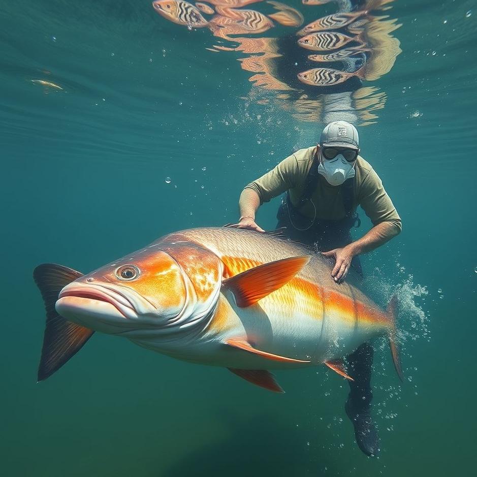 Dream : Cleaning a large fish in a dream