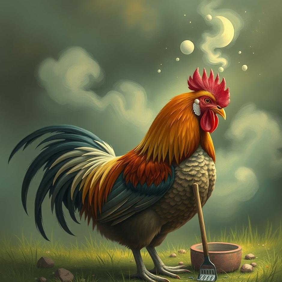 Dream : Cleaning a rooster in a dream