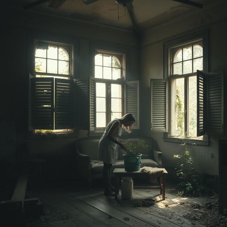 Dream : Cleaning a ruined house in a dream