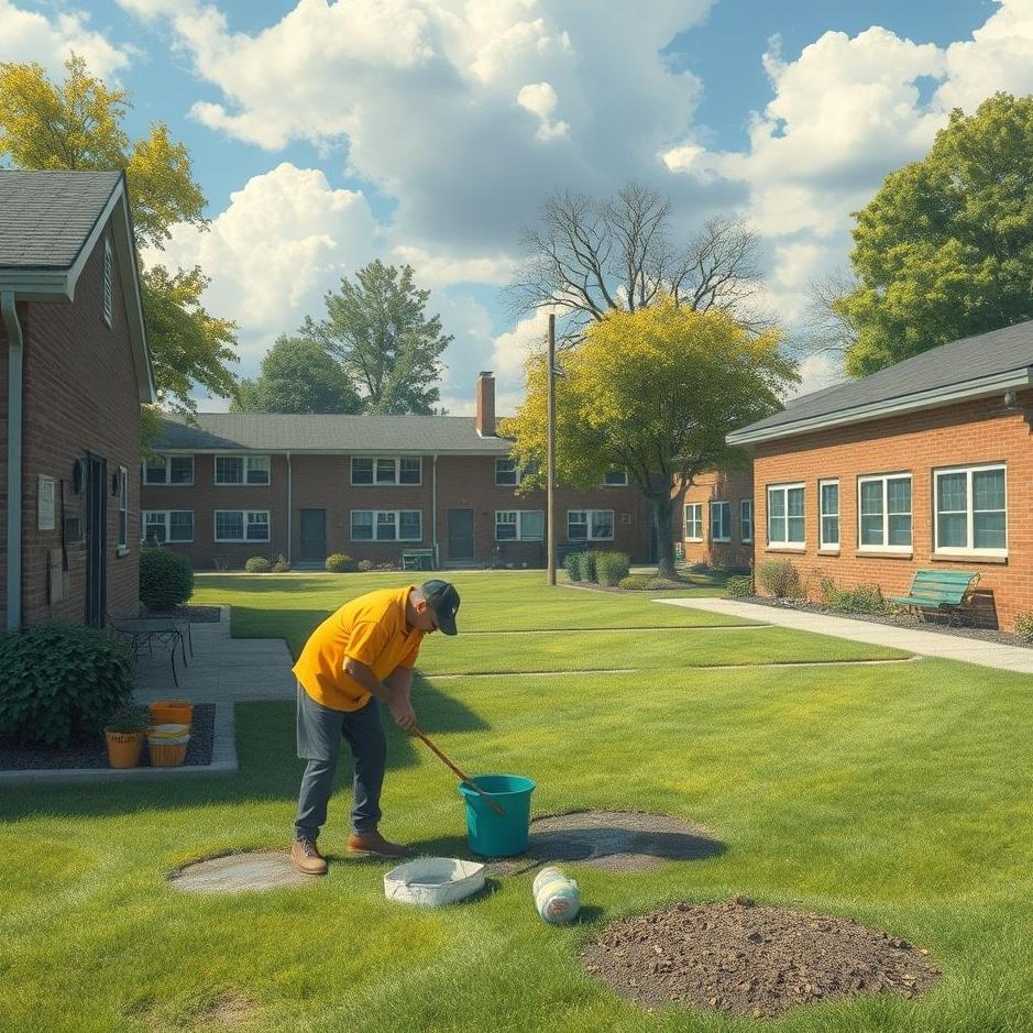 Dream : Cleaning a school yard in a dream