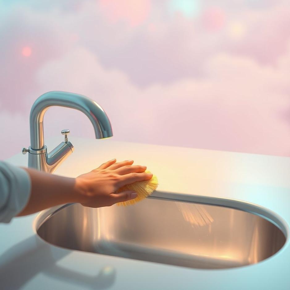 Dream : Cleaning a sink in a dream