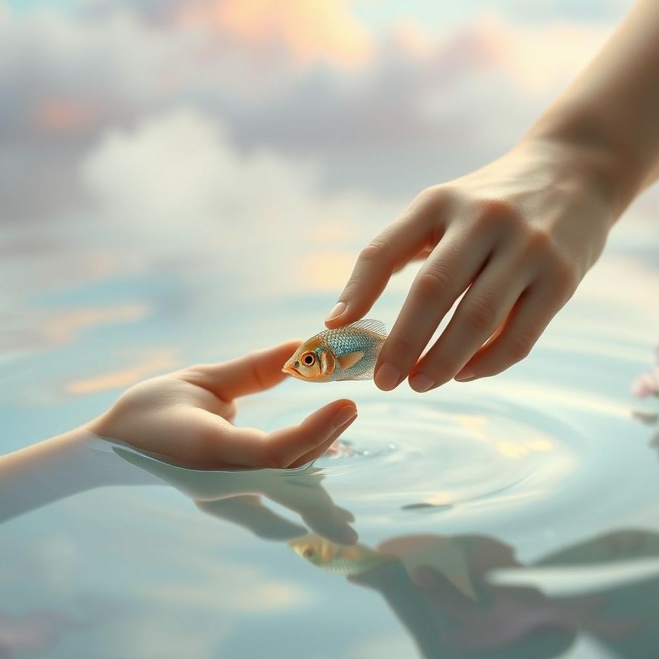 Dream : Cleaning a small fish in a dream