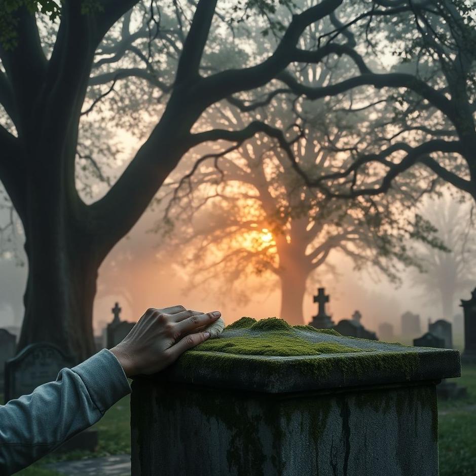 Dream : Cleaning a tombstone in a dream