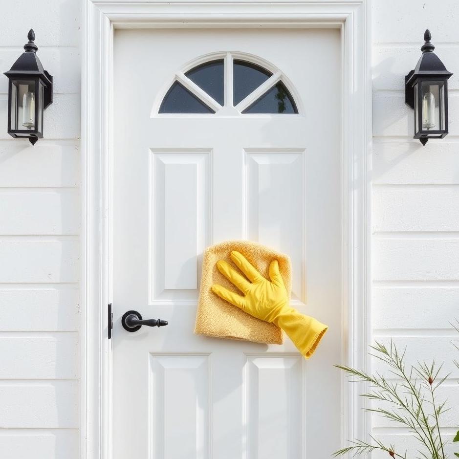 Dream : Cleaning a white door 