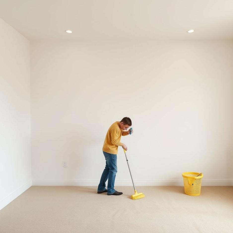 Dream : Cleaning an empty room 