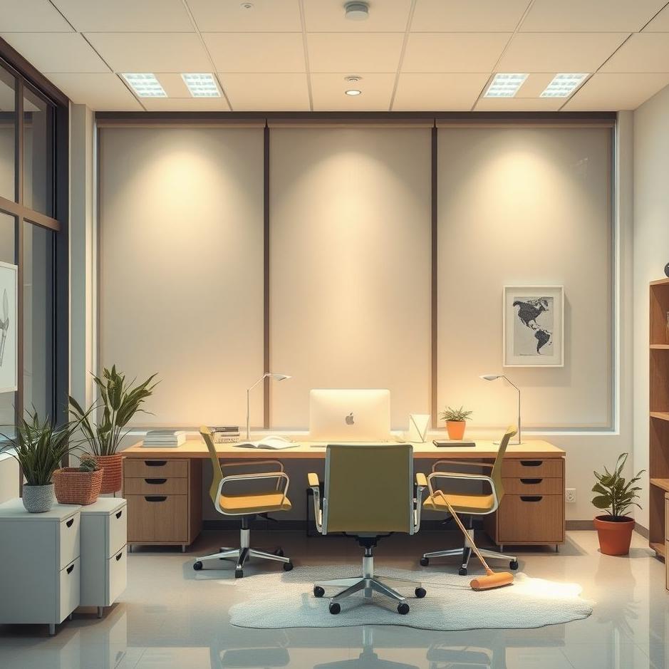Dream : Cleaning an office in a dream