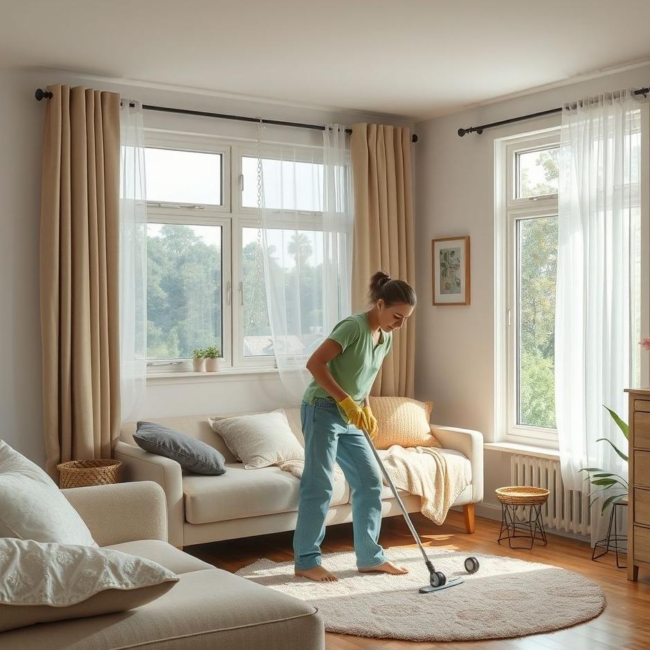 Dream : Cleaning at home in a dream