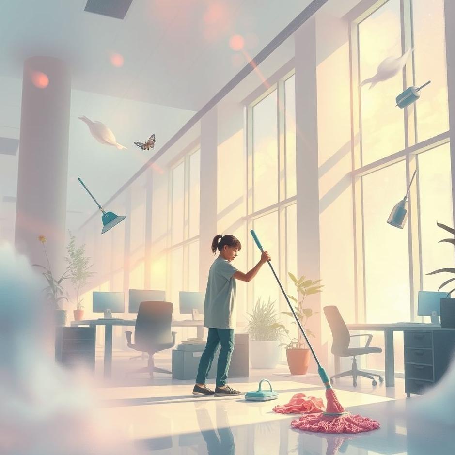 Dream : Cleaning at work in a dream