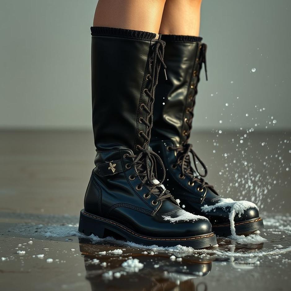 Dream : Cleaning black boots in a dream