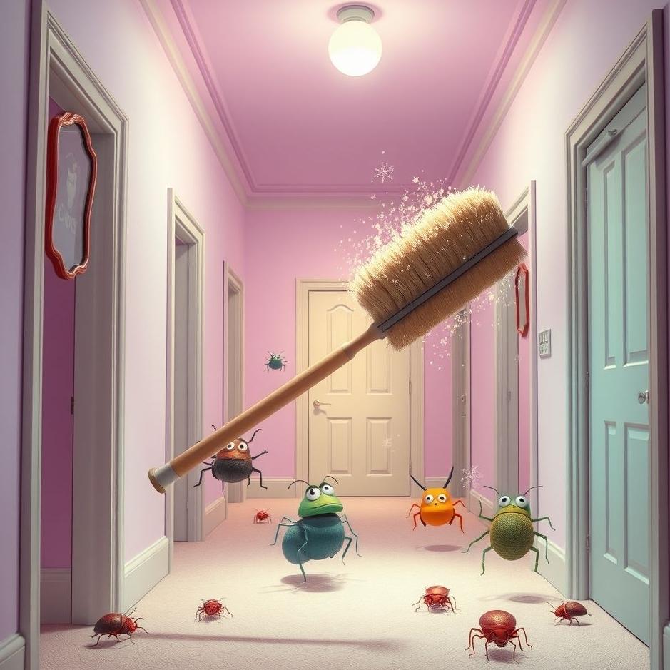 Dream : Cleaning bugs from your house in a dream