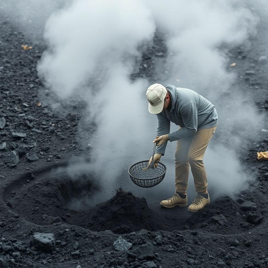 Dream : Cleaning coal dirt in a dream